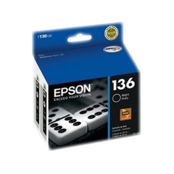 136 (x2) Epson Negro T136126