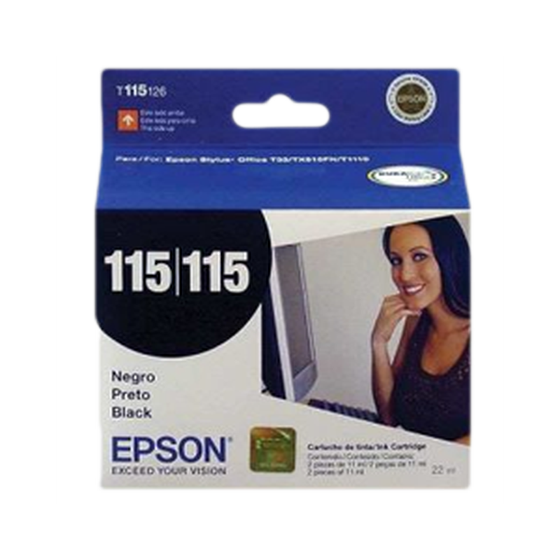115 (x2) Epson Negro T115126