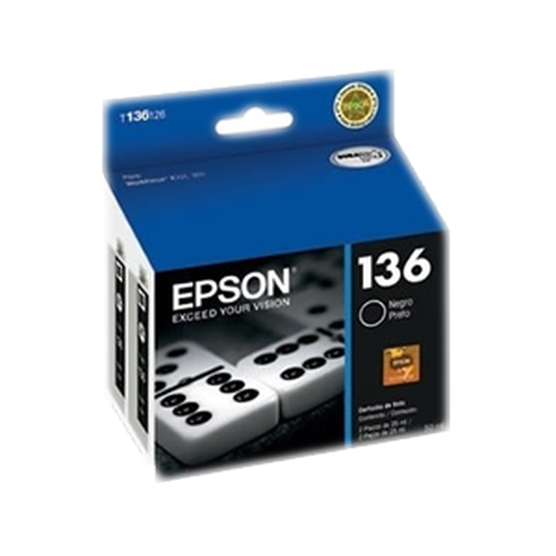 136 (x2) Epson Negro T136126