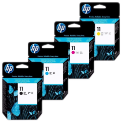 11 HP Cabezal Negro y Colores Original