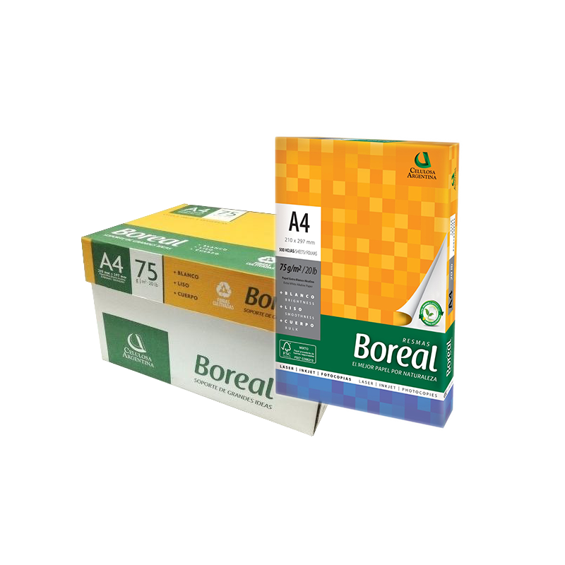 Resma Boreal A4 75 gr. Resma Boreal A4 75 gr.