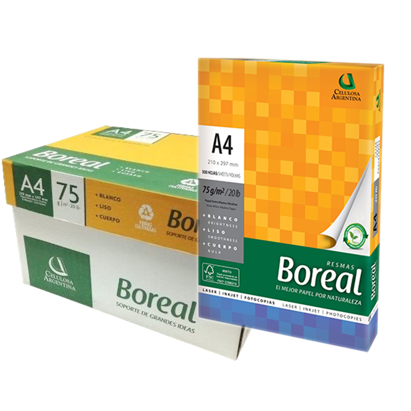 Resma Boreal A4 75 gr.