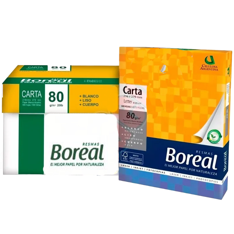 Resma Boreal Carta 80 Gr.